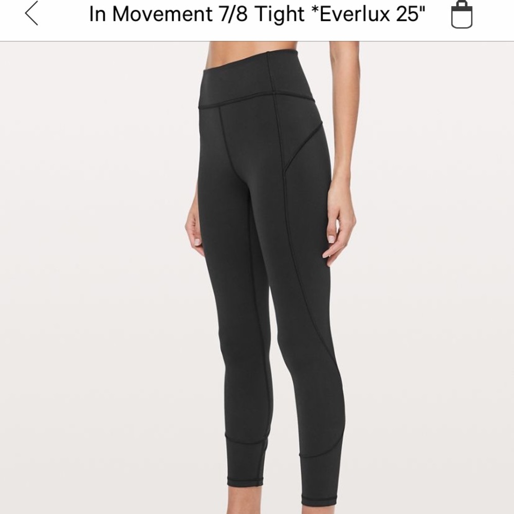 Lululemon In Movement 7/8 Tight *Everlux 25”